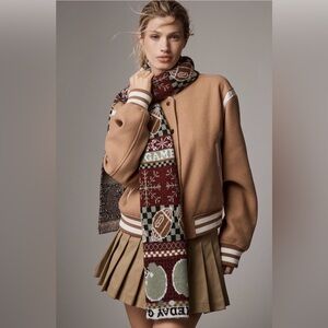 Anthropologie Mariel Scarf: Icon Edition Football Fairisle Scarf NWT